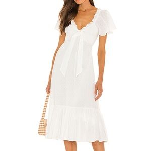 REVOLVE Cleobella Ashlyn MIDI Dress Ivory Small